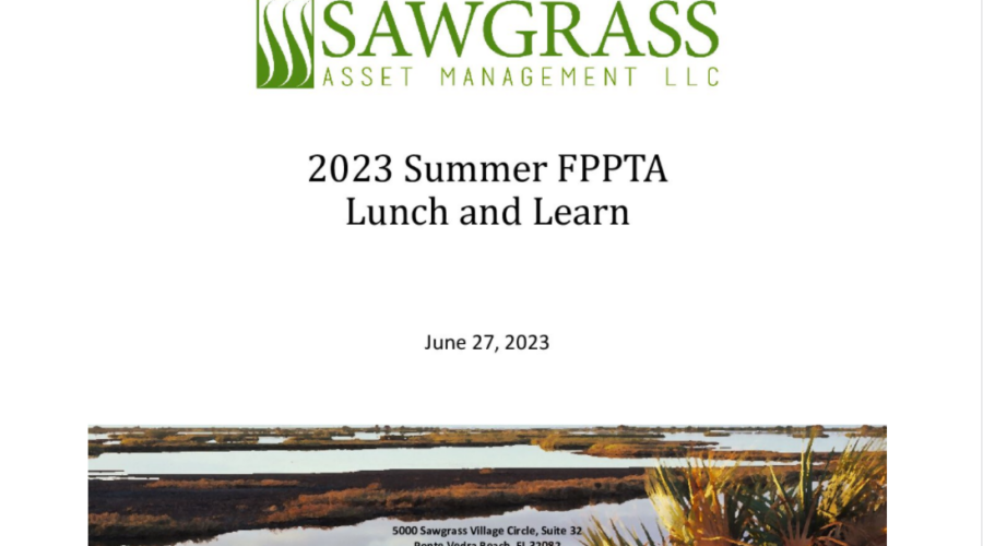 2023 Summer FPPTA Lunch and Learn